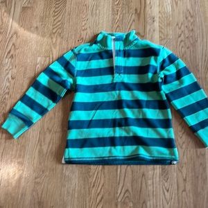 Boys green striped size 9-10 mini boden sweatshirt